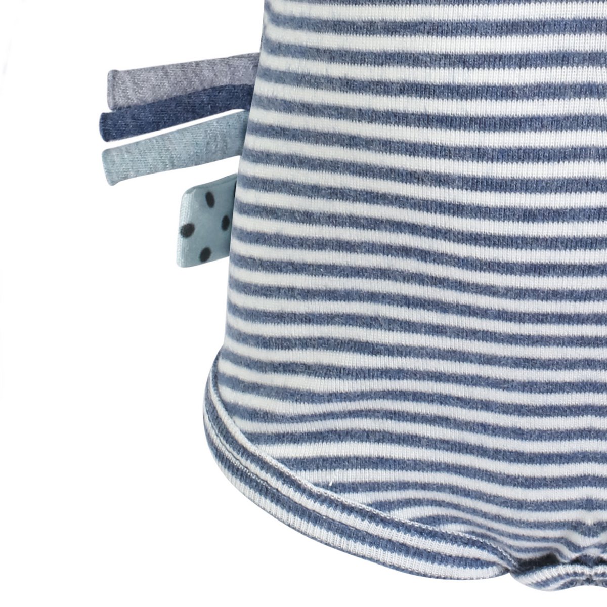 ORGANIC ERA Baby-Bio-Langarm-Body | Indigo, gestreift