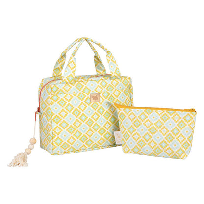 MOI MILI Kosmetiktaschen-Set „Mosaic“ | Wickeltasche