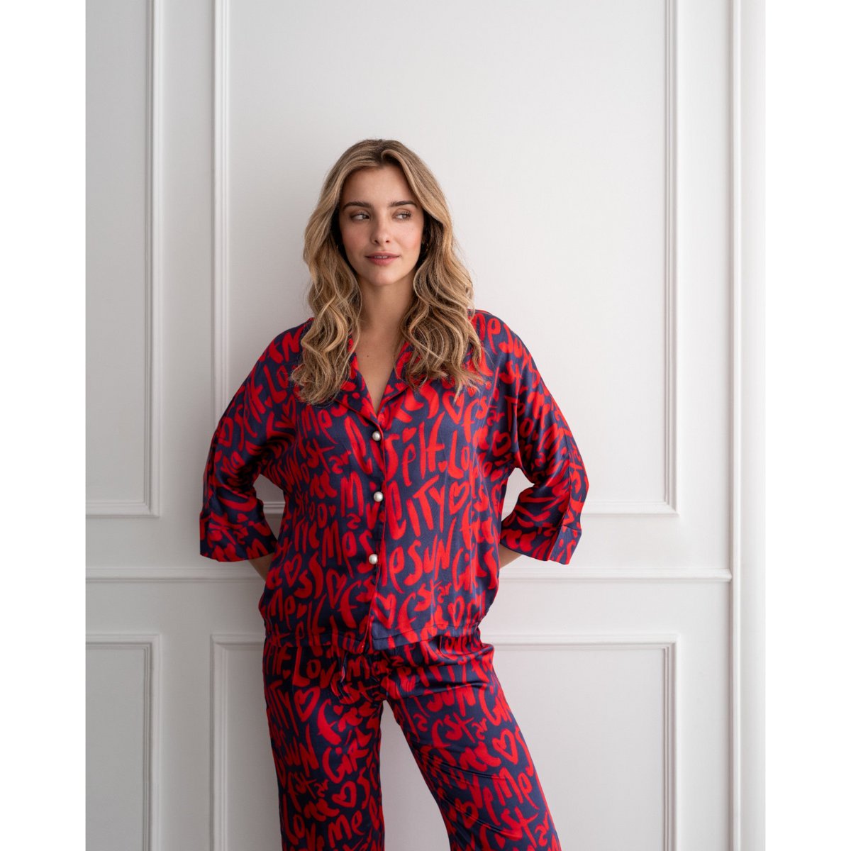 BY VIVI Bluse "Self Love" | Loose Cut/lockerer Schnitt