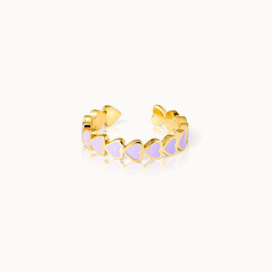 BY VIVI Ring "The Heart" |  Lavender