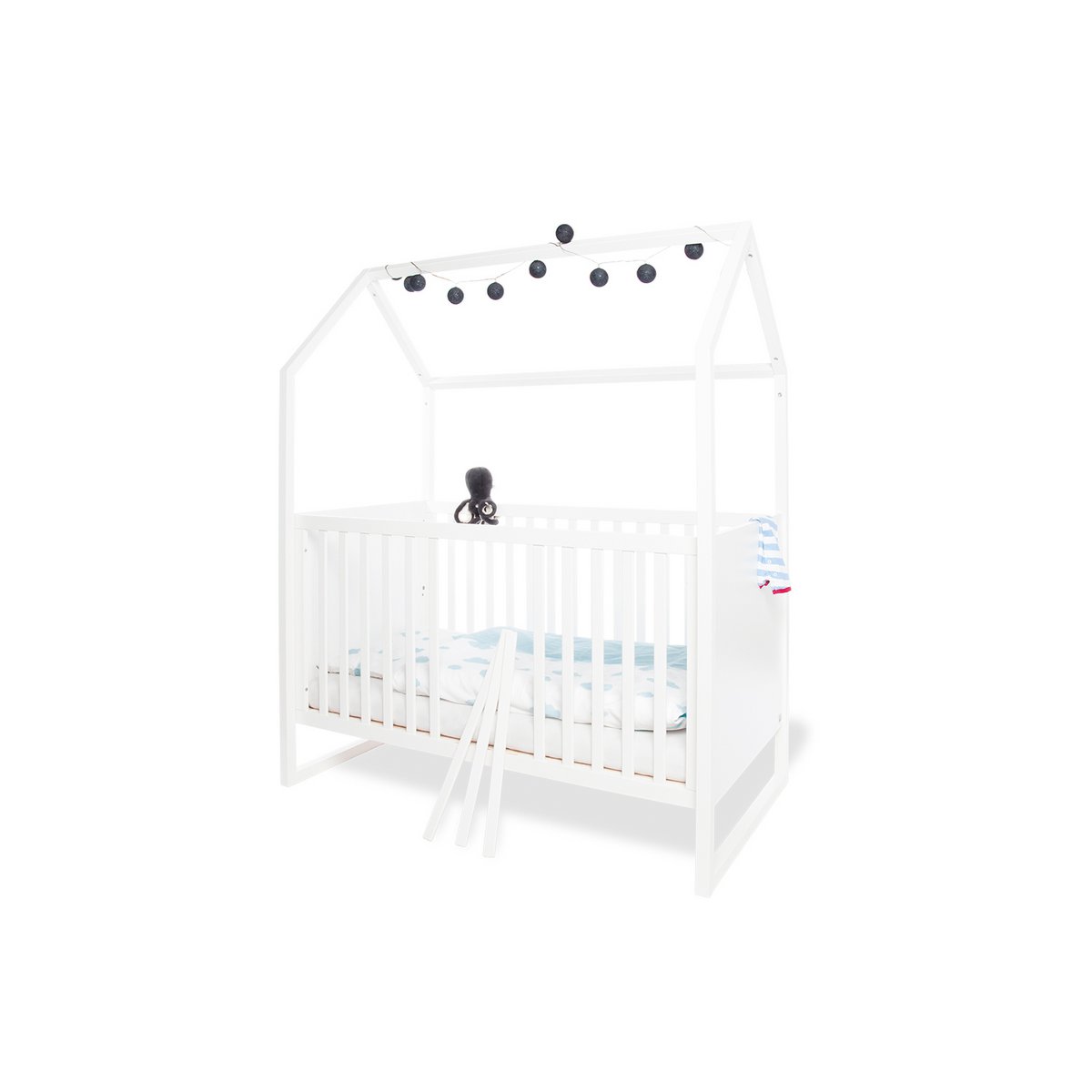 PINOLINO Kinderzimmer 'Hilda & Pan' breit | 3-teilig: Bett, Wickelkommode, Schrank