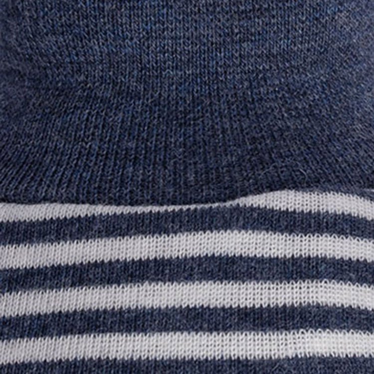 ORGANIC ERA Baby-Schuhe aus Bio-Baumwolle | Newborn | Indigo-weiß gestreift